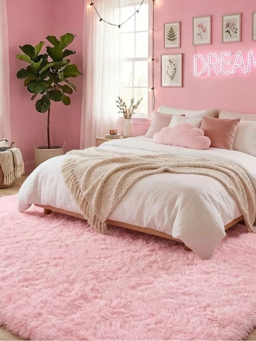 Luxurious Fluffy Shag Rug Ultra Soft,Plush,Fuzzy Durable size 5x8ft New